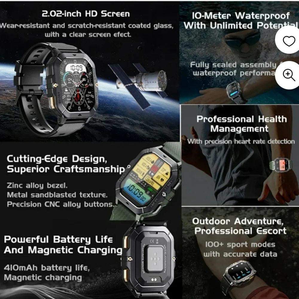Unisex fitness smart watch
